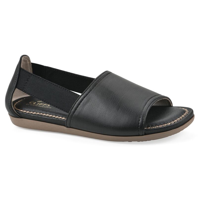 クリフバイホワイトマウンテン レディース シューズ サンダル Cliffs by White Mountain Frankson Women'slingback Sandals Black Smooth ブラック｜ReVida 店