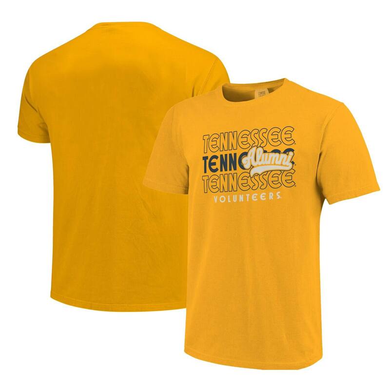 イメージワン メンズ トップス Tシャツ オーバーレイ Image One Men's Gold Tennessee Volunteers Alumni Script Overlay T-Shirten Gold ゴールド｜ReVida 店 10,765円
