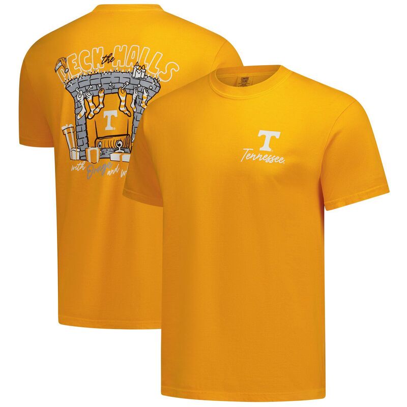 イメージワン メンズ トップス Tシャツ Image One Men's Tennessee Orange Tennessee Volunteers Deck the Halls Comfort Colors T-Shirten Orange オレンジ｜ReVida 店
