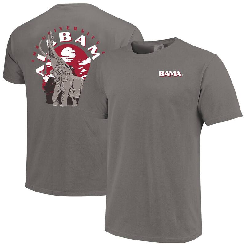 イメージワン メンズ トップス Tシャツ Image One Men's Gray Alabama Crimson Tide Comfort Colors Team Statue T-Shirt Ala Grey グレー｜ReVida 店