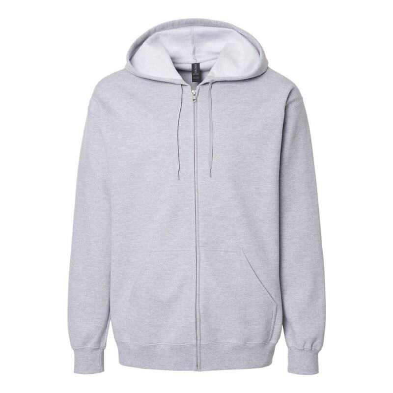 ギルダン メンズ トップス Tシャツ スウェット Gildan Softstyle Full-Zip Hooded Sweatshirt Sport Grey グレー｜ReVida 店