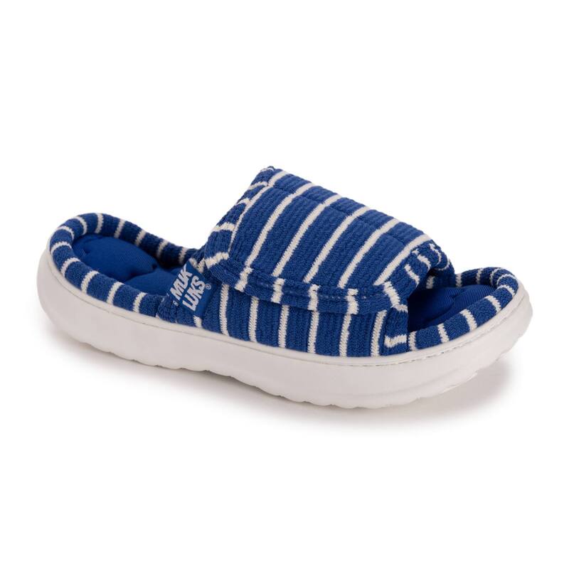 ムクルクス レディース シューズ サンダル MUK LUKS Raelynn Women'slip-On Slide Slippers Blue ブルー|ReVida 店