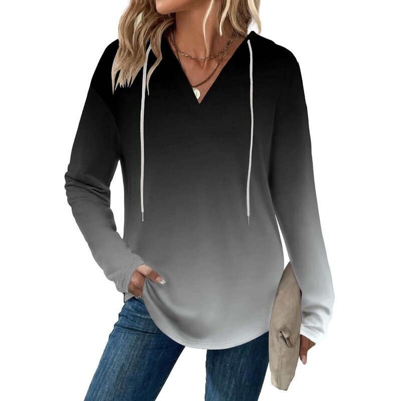 ジーグー レディース アウター ジャケット・ブルゾン パーカー Zeagoo Hoodies for Women Fall Clothes Trendy Lightweight Long Sleeve Hooded Tops Grey Gradient グレー｜ReVida 店