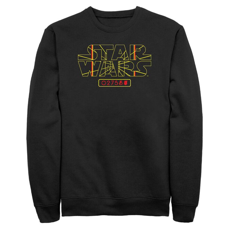 スター ウォーズ メンズ トップス Tシャツ スウェット フリース Men'star Wars On Target Fleece Sweatshirt Black ブラック｜ReVida 店