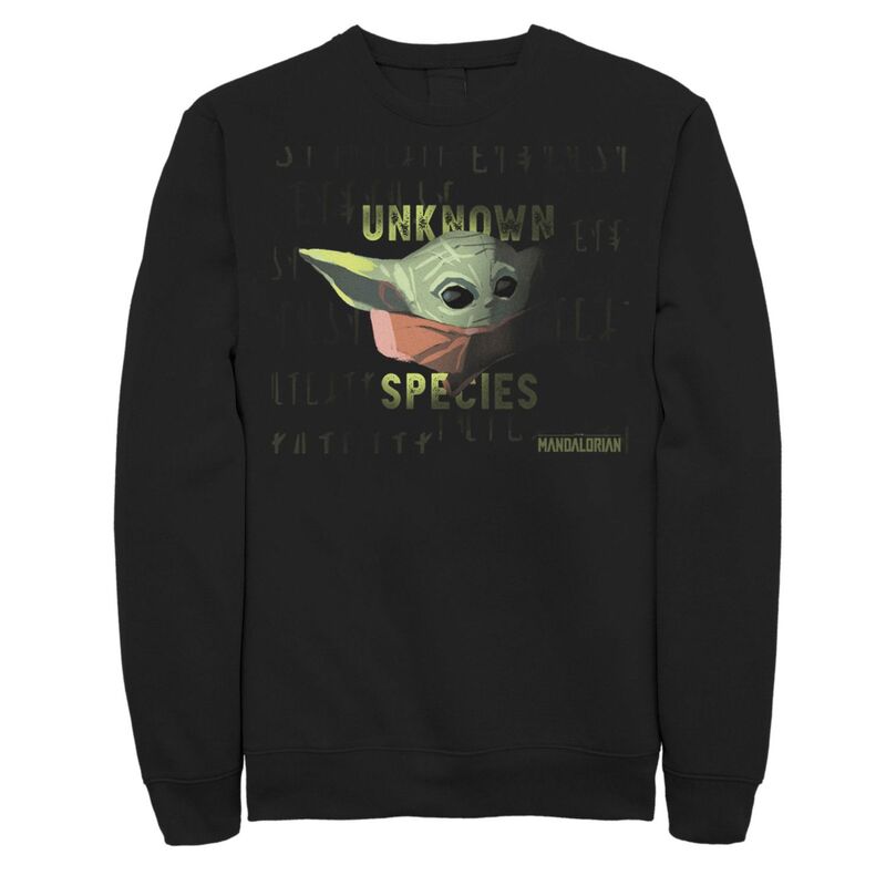 アニメキャラクター メンズ トップス Tシャツ スウェット Licensed Character Men'star Wars The Mandalorian The Child Unknown Speciesweatshirt Black ブラック｜ReVida 店
