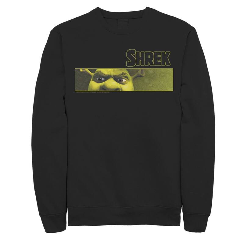 アニメキャラクター メンズ トップス Tシャツ スウェット Licensed Character Men'shrek Angry Ogreyesweatshirt Black ブラック｜ReVida 店