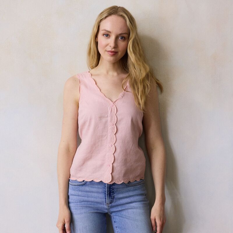 LC Lauren Conrad レディース トップス シャツ Women's LC Lauren Conrad Scallop Edge Waistie Top Ballerina Dance|ReVida 店