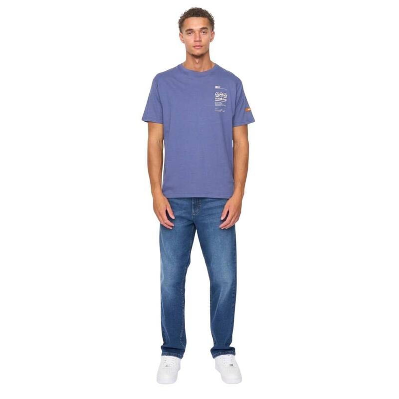 ダックアンドカバー メンズ トップス Tシャツ Duck and Cover Mens Cramptone T-Shirt Denim Blue デニム｜ReVida 店