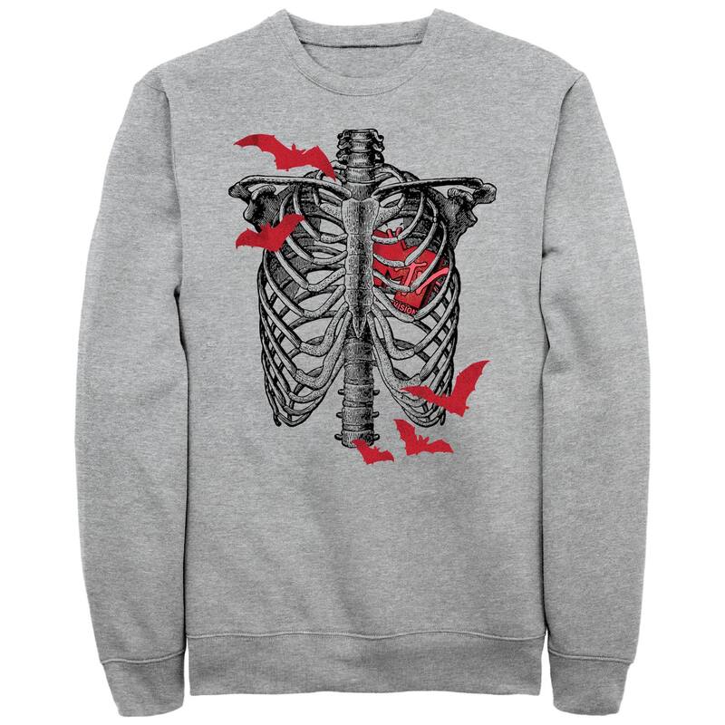 アニメキャラクター メンズ トップス Tシャツ スウェット ロゴ Licensed Character Men's MTV Music Television Skeleton Logo Sweatshirt Athletic Heather ヘザー｜ReVida 店 9,706円