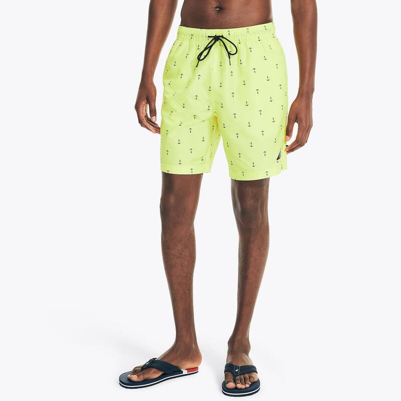 ナウティカ メンズ 水着 ハーフパンツ・ショーツ プリント Men's Nauticanchor 8-Inch Printed Swim Trunks Blazing Yellow イエロー｜ReVida 店 10,380円