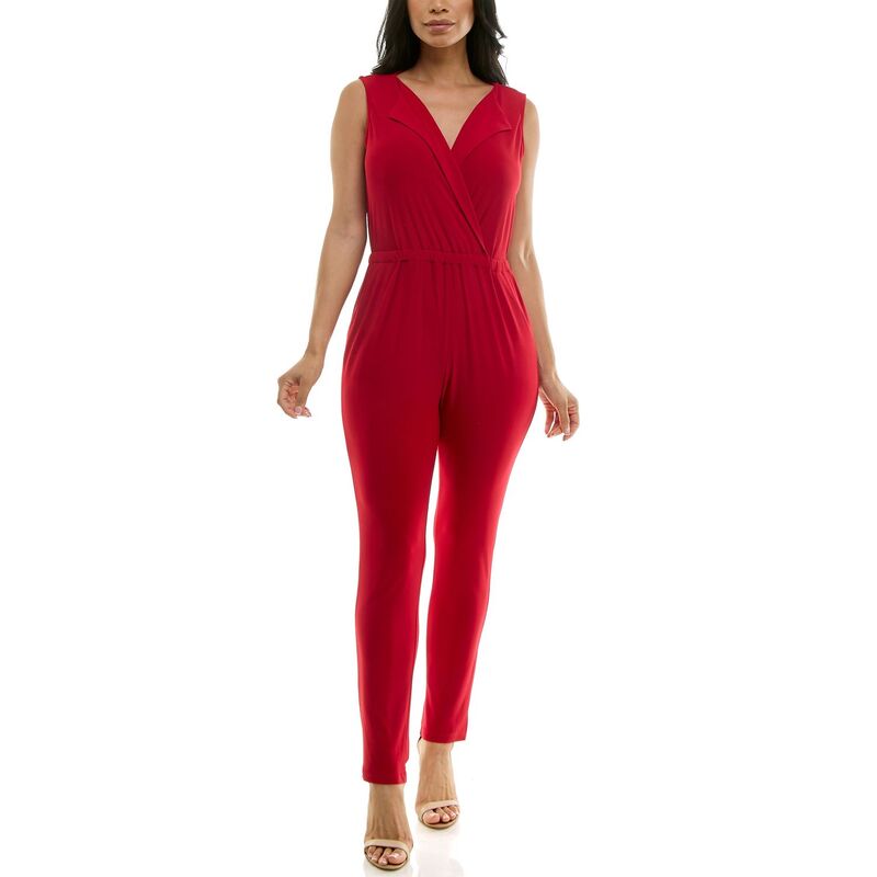 ニナレオナルド レディース トップス ワンピース ジャンプスーツ Women\'s Nina Leonard Colla red Jumpsuit Nina Red レッド｜ReVida 店