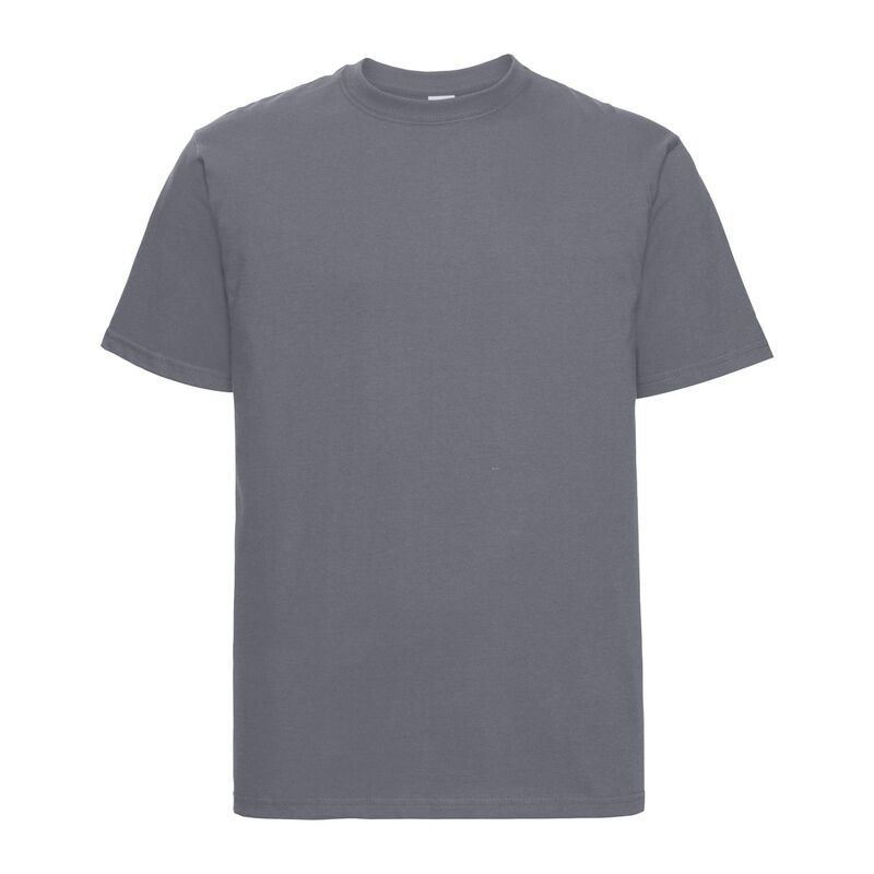 ラッセルアスレチック メンズ トップス Tシャツ Russell Athletic Russell Europe Mens Classic Heavyweight Ringspun Short Sleeve T-Shirt Convoy Gray グレー｜ReVida 店