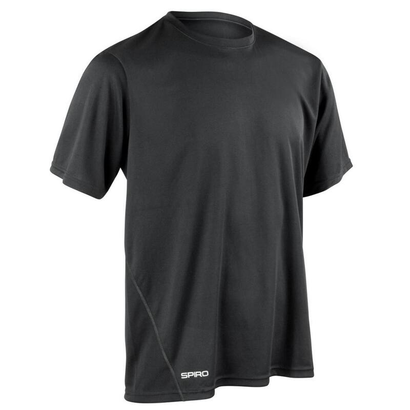 リザルト メンズ トップス Tシャツ Result Spiro Unisex Adult Performance Quick Dry T-Shirt Black ブラック｜ReVida 店