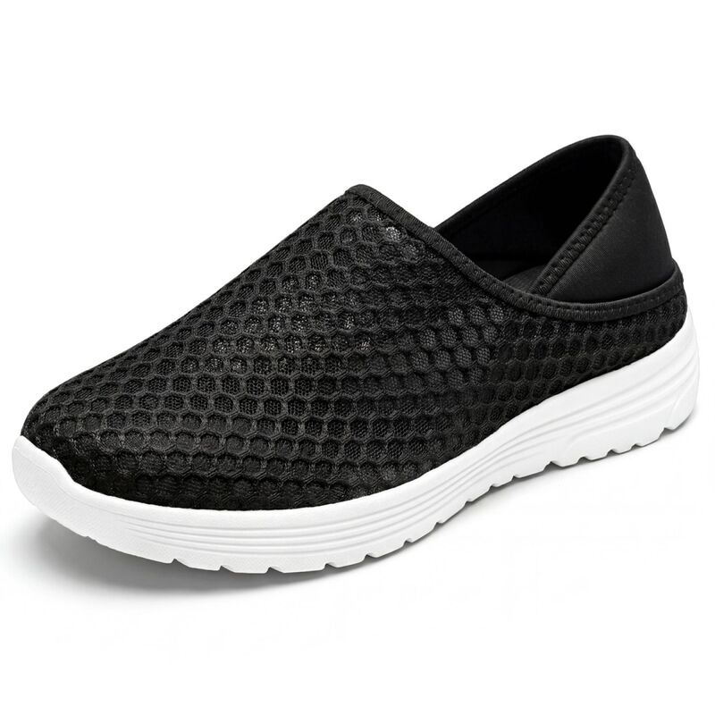 アレグラ ケー レディース シューズ サンダル ALLEGRA K Women's Casual Slip-on Closed Toe Shoes Quick Dry Lightweight Breathable Unisex Shoes Black ブラック｜ReVida 店 10,636円
