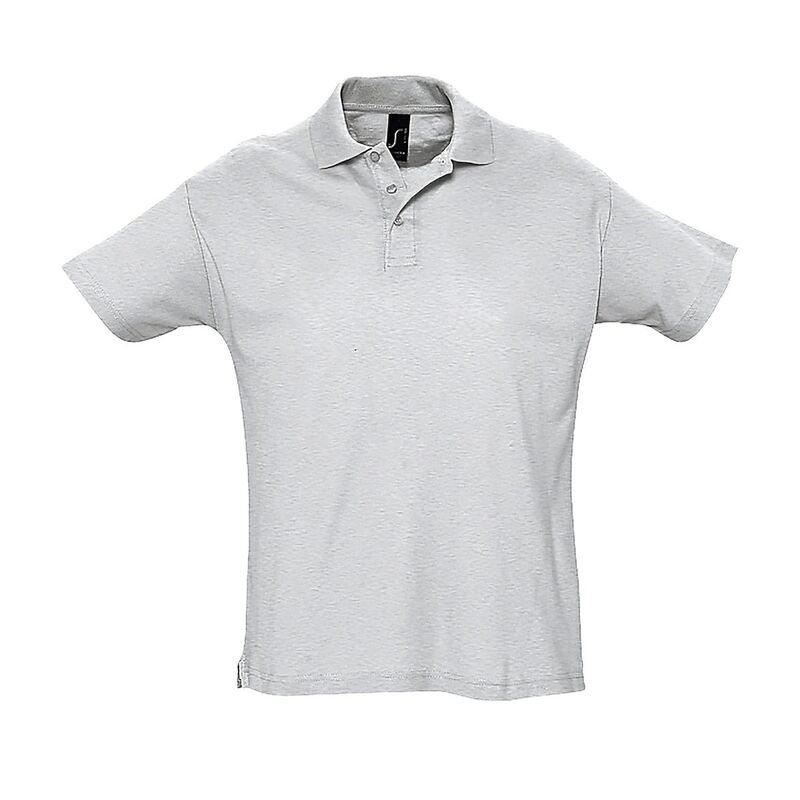ソルズ メンズ トップス Tシャツ ポロシャツ SOLS Mensummer II Pique Short Sleeve Polo Shirt Ash アッシュ｜ReVida 店