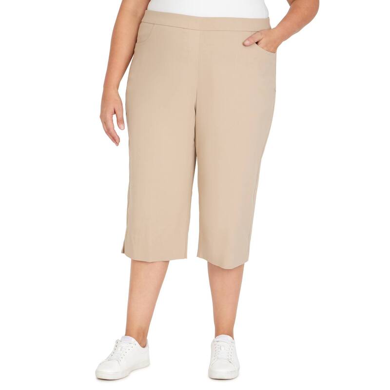 アルフレッド ダナー レディース ボトムス カジュアルパンツ プラスサイズ キャップ Plus Alfredunner Allure Capri Pantsand サンド｜ReVida 店
