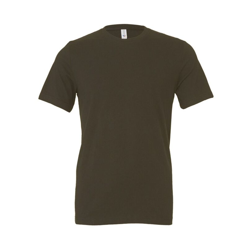 ベラキャンバス メンズ トップス Tシャツ 半袖 ジャージー Bella+Canvas Bella + Canvas Unisex Adult Jersey Short-Sleeved T-Shirt Army アーミー｜ReVida 店