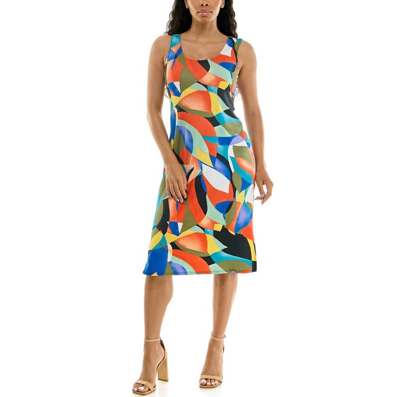ニナレオナルド レディース トップス ワンピース ミディ Women's Nina Leonard Bar Back Midi Dress Black Deep Sapphire ブラック｜ReVida 店 8,745円