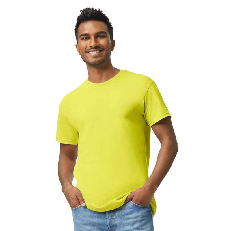 ギルダン メンズ トップス Tシャツ コットン Gildan Adults Unisex Heavy Cotton T Shirt Safety Green グリーン|ReVida 店