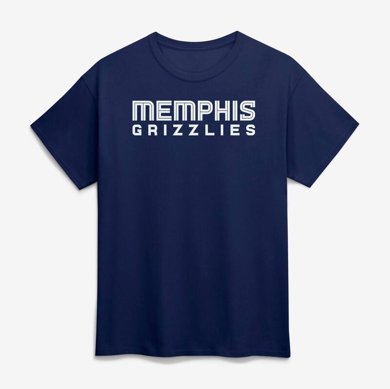 ロゴアスレチック メンズ トップス Tシャツ Men's Logo Athletic Navy Memphis Grizzlies Wordmark T-Shirt Grz Navy ネイビー｜ReVida 店