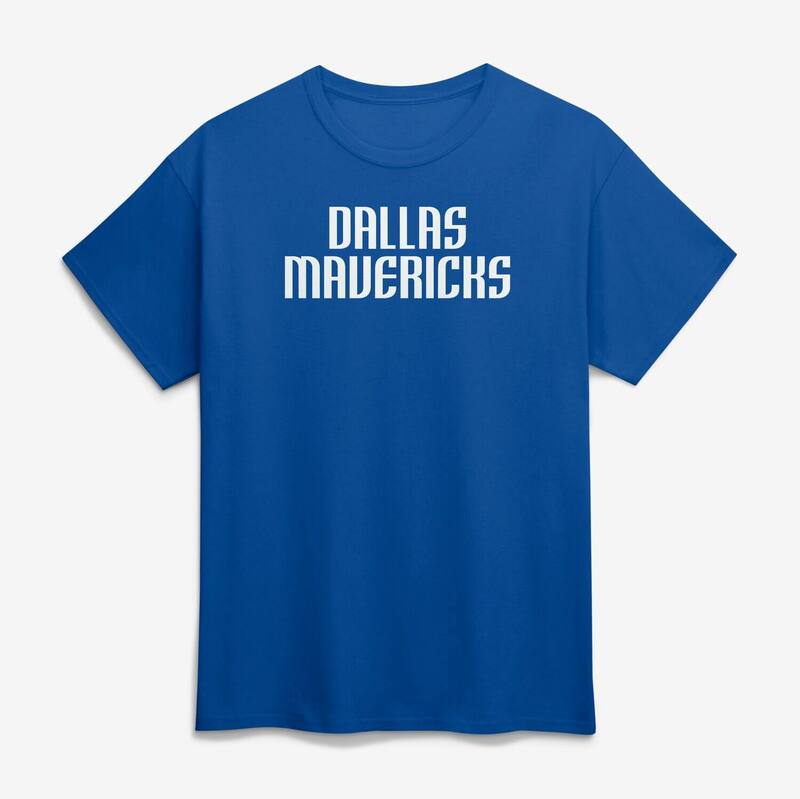 ロゴアスレチック メンズ トップス Tシャツ Men's Logo Athletic Blue Dallas Mavericks Wordmark T-Shirt Mav Blue ブルー｜ReVida 店