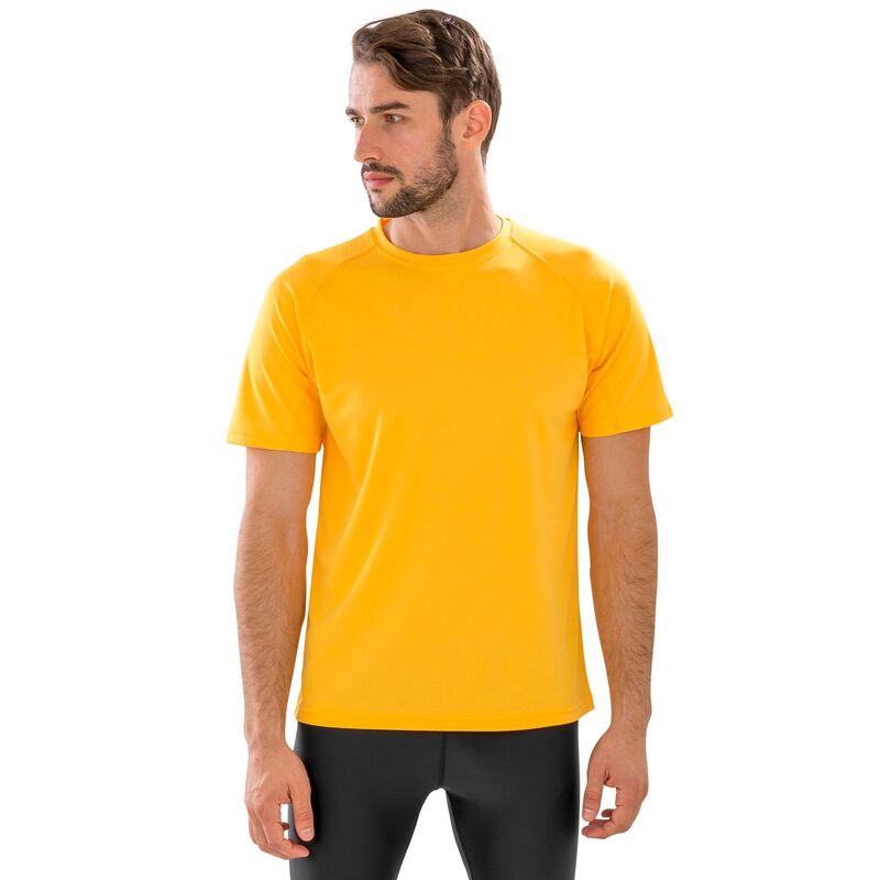 リザルト メンズ トップス Tシャツ Result Spiro Mens Aircool T-Shirt Gold ゴールド｜ReVida 店