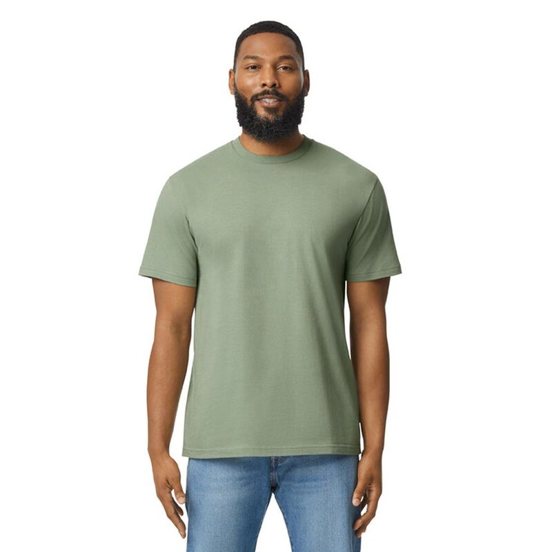 ギルダン メンズ トップス Tシャツ Gildan Mensoftstylenzyme Washed Midweight-Shirt Sage セージ｜ReVida 店