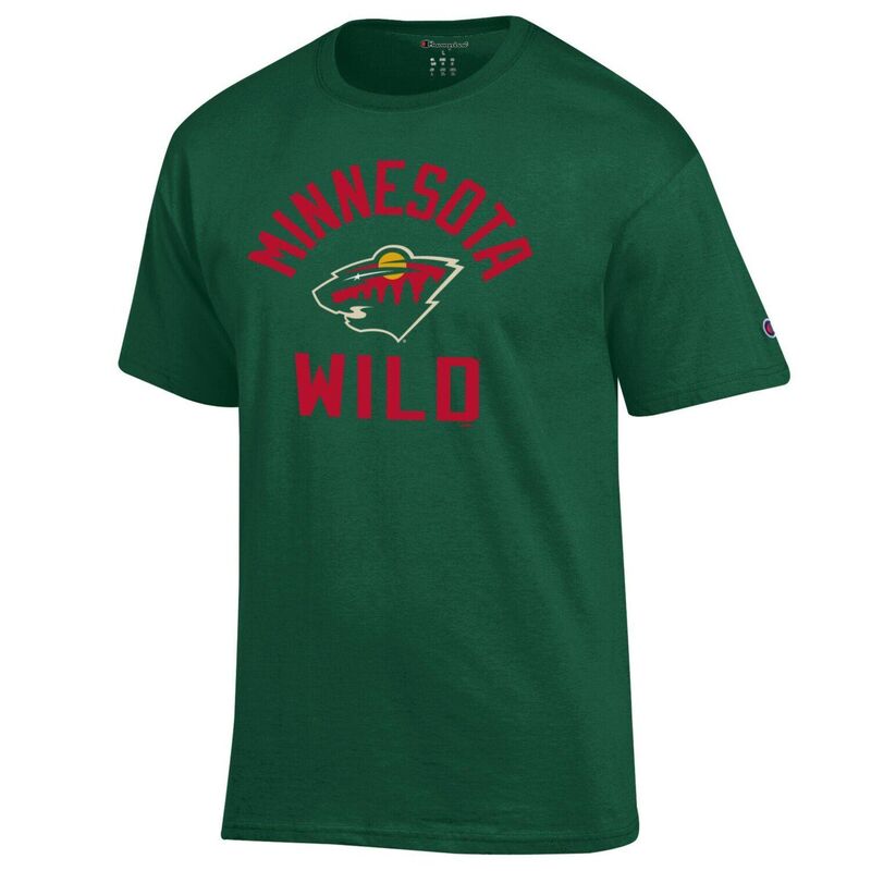 チャンピオン メンズ トップス Tシャツ ジャージー ロゴ Men's Champion Green Minnesota Wild Primary Logo Jersey T-Shirt Wld Green グリーン|ReVida 店