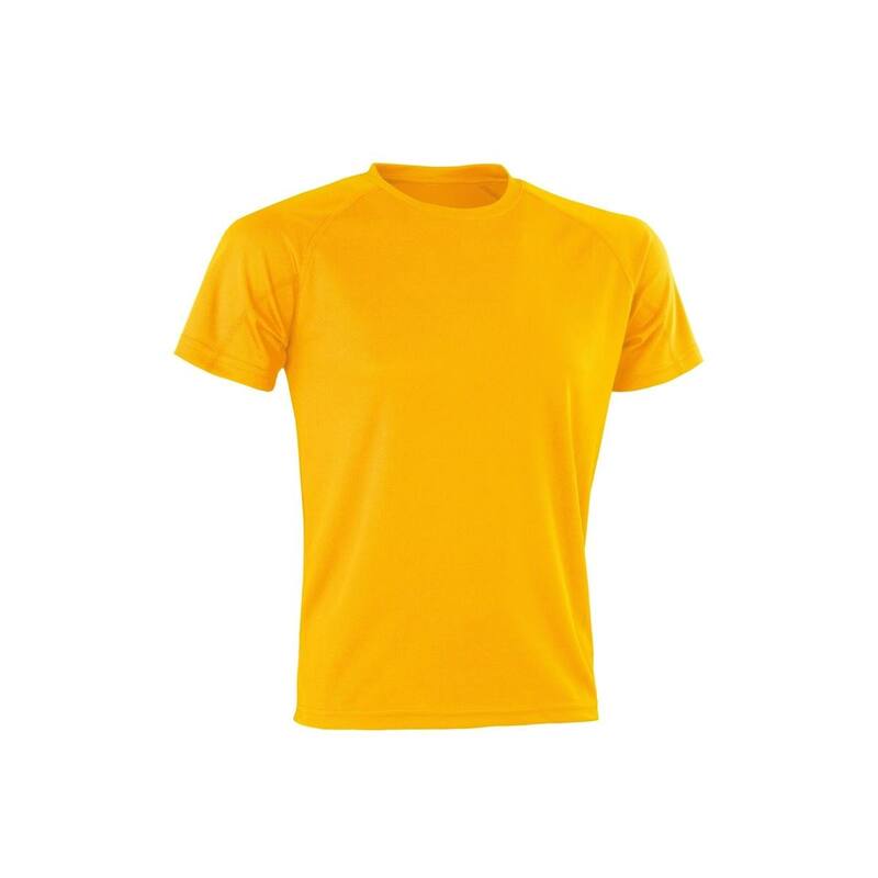 リザルト メンズ トップス Tシャツ Result Spiro Adults Unisex Impact Aircool Tee Gold ゴールド|ReVida 店