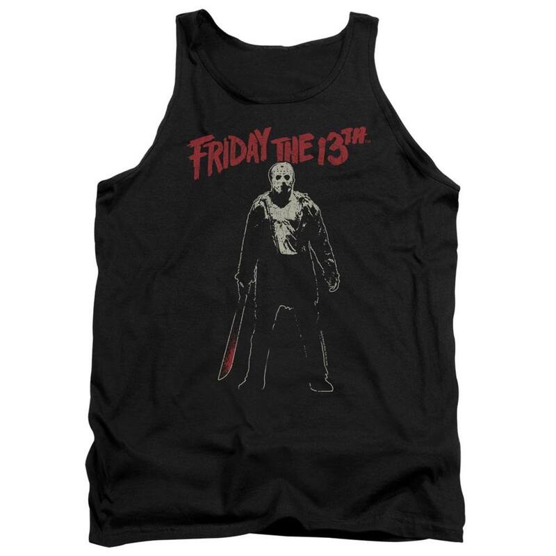 アニメキャラクター メンズ トップス Tシャツ Licensed Character Friday The 13th Chchch Ahahah Adultank Top Black ブラック｜ReVida 店 8,954円