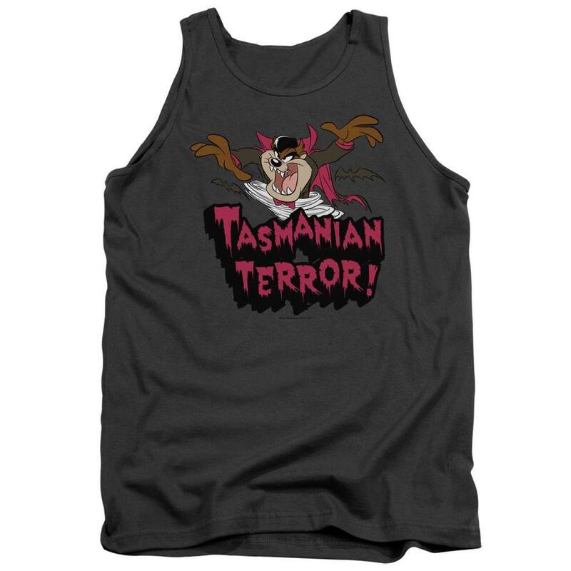 アニメキャラクター メンズ トップス Tシャツ Licensed Character Looney Tunes Taz Terror Adultank Top Charcoal チャコール｜ReVida 店