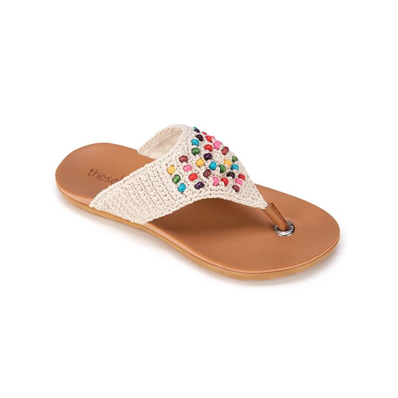 ザサック レディース シューズ サンダル The Sak Shana Sandal Ecru Bali Bead エクリュ｜ReVida 店