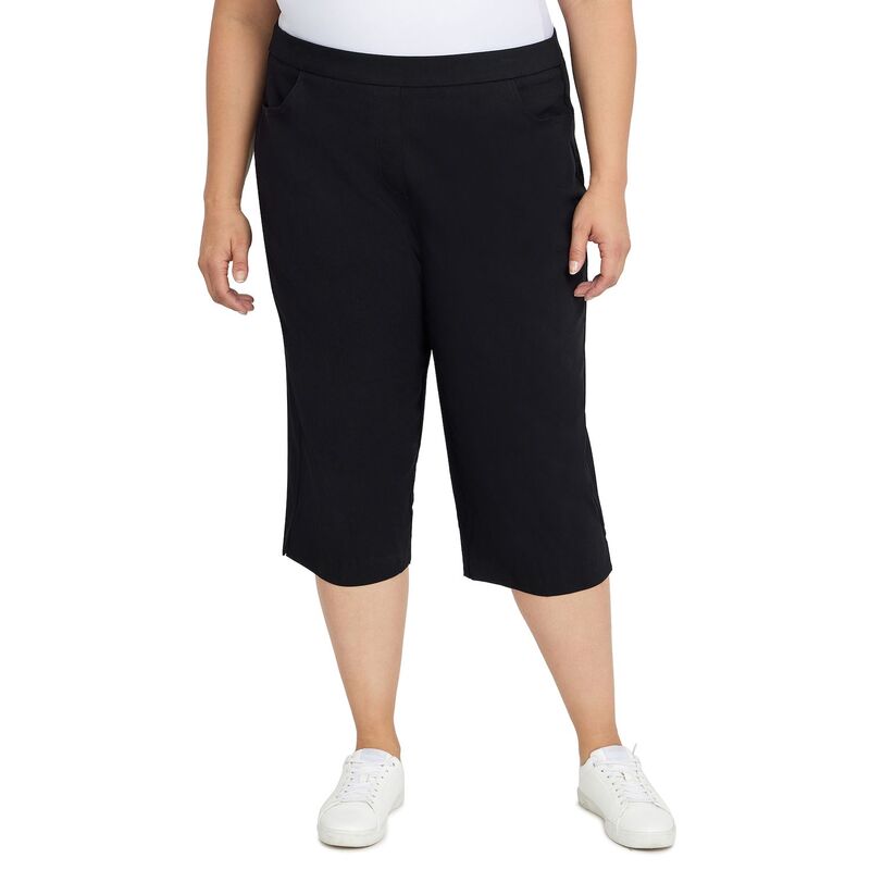 アルフレッド ダナー レディース ボトムス カジュアルパンツ プラスサイズ キャップ Plus Alfredunner Allure Capri Pants Black ブラック｜ReVida 店