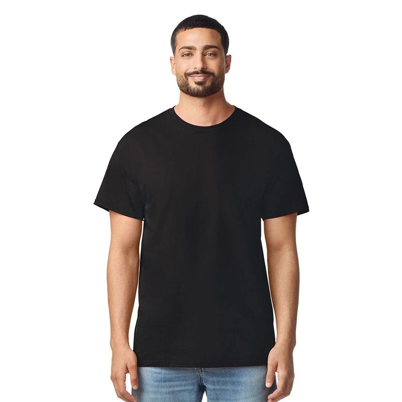 ギルダン メンズ トップス Tシャツ コットン Gildan Mens Cotton T-Shirt Black ブラック｜ReVida 店