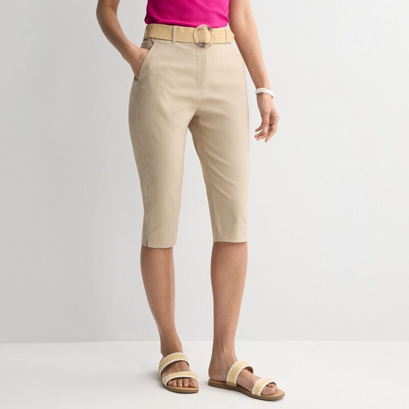 ナインウェスト レディース ボトムス カジュアルパンツ キャップ Women's Nine West High-Rise Slim Capri Pants Australian Wood|ReVida 店