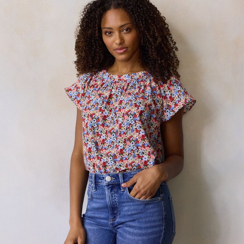 LC Lauren Conrad レディース トップス シャツ Women's LC Lauren Conrad Shir red Neck Shell Top Green Bonnie Blooms グリーン｜ReVida 店 8,455円