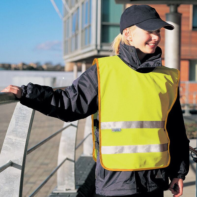 リザルト メンズ アウター ジャケット・ブルゾン Result Junior Kids Hi-Vis Tabard Jacket / Safetywear Hi Vis Yellow イエロー｜ReVida 店