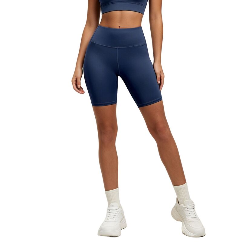 クリアフラワー レディース ボトムス ハーフパンツ・ショーツ ショートパンツ ClearFlower Women's High Waisted Yoga Biker Shorts Tummy Control Workout Compression Shorts Navy Blue ネイビー|ReVida 店