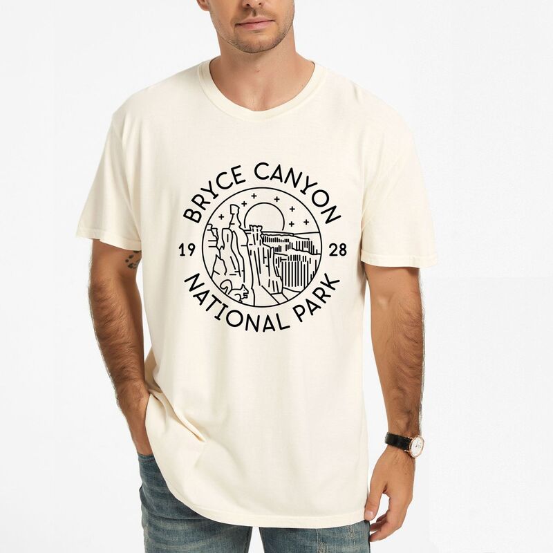 Simply Sage Market メンズ トップス Tシャツ グラフィック Simply Sage Market Bryce Canyonational Park - Men's Garment Dyed Graphic T-Shirt Ivory アイボリー｜ReVida 店