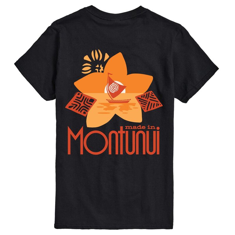 アニメキャラクター メンズ トップス Tシャツ トール グラフィック Licensed Character Big & Tall Disney's Moana "Made In Motunui" Graphic Tee Black ブラック｜ReVida 店