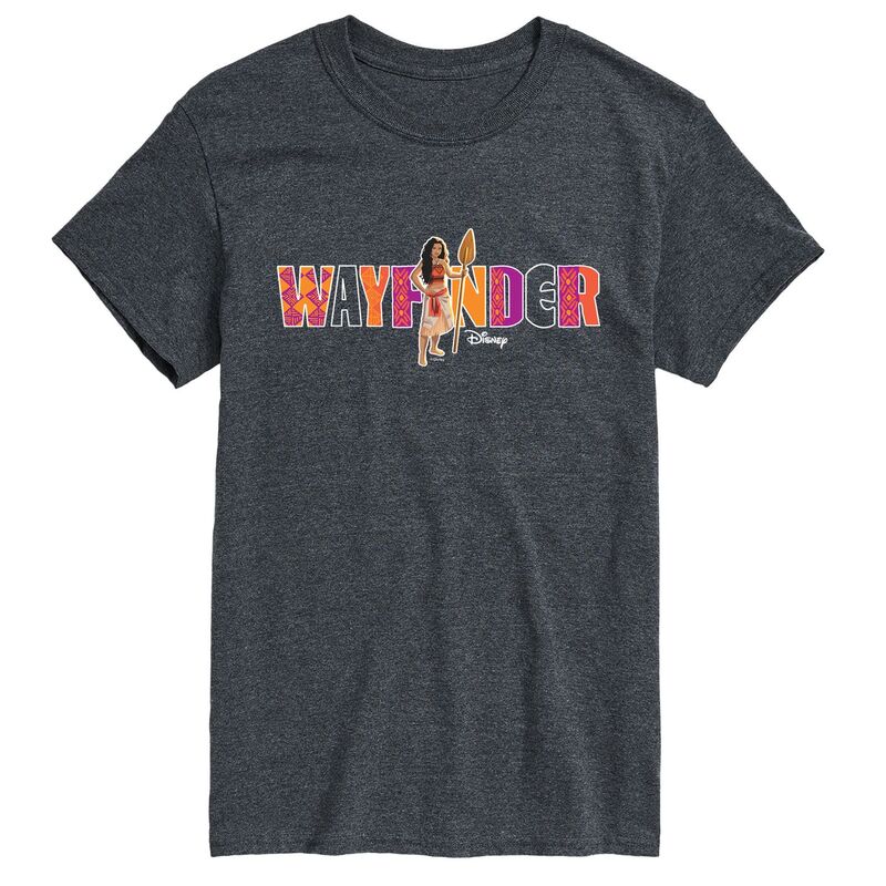 アニメキャラクター メンズ トップス Tシャツ グラフィック Licensed Character Men's Disney's Moana Wayfinder Graphic Tee Heather Charcoal チャコール｜ReVida 店