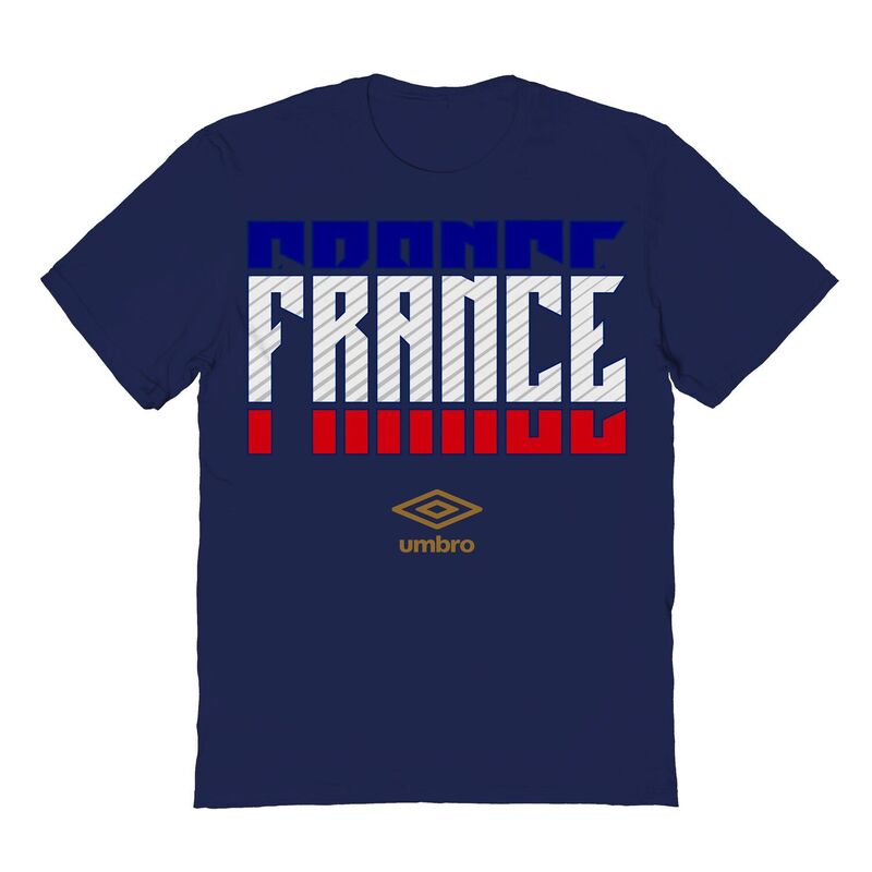 アンブロ メンズ トップス Tシャツ グラフィック Men's Umbro France Country Stack Graphic Tee Navy ネイビー｜ReVida 店