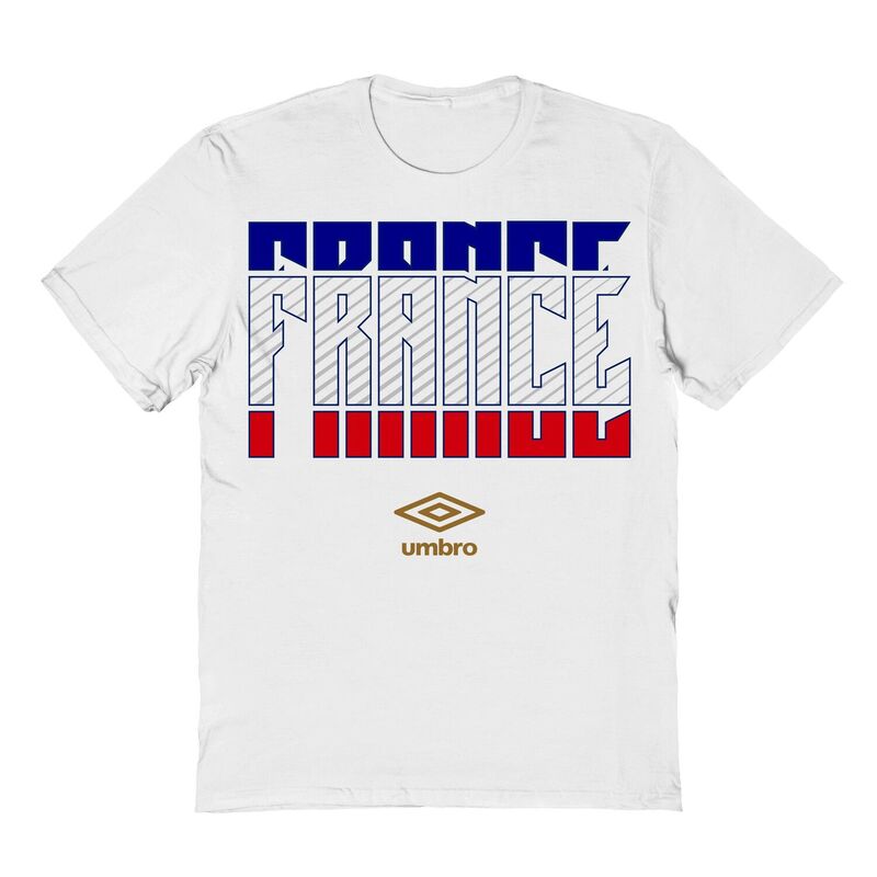 アンブロ メンズ トップス Tシャツ グラフィック Men's Umbro France Country Stack Graphic Tee White ホワイト｜ReVida 店