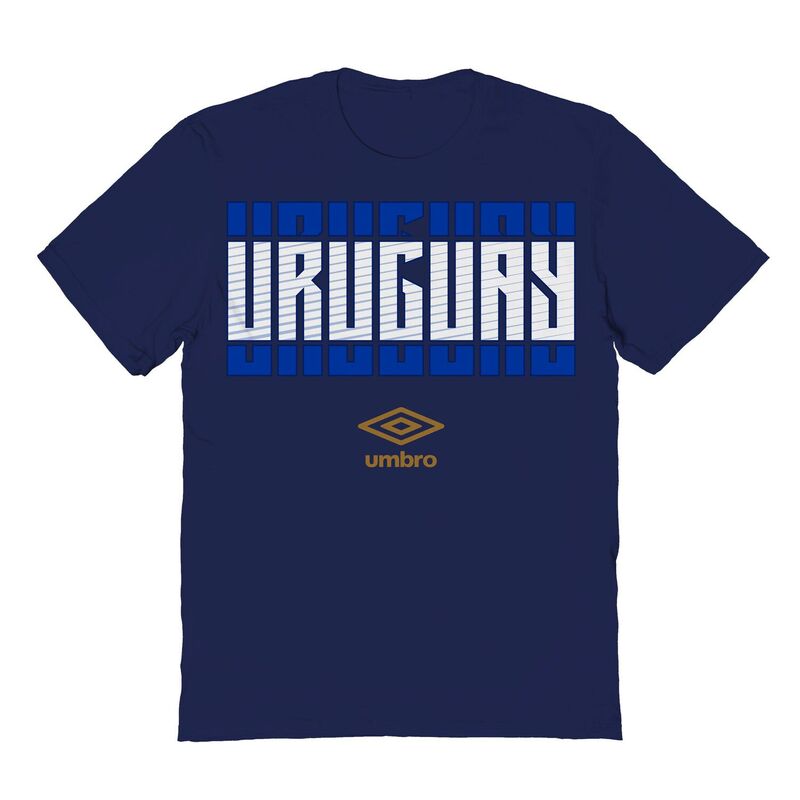 アンブロ メンズ トップス Tシャツ グラフィック Men's Umbro Uruguay Country Stack Graphic Tee Navy ネイビー｜ReVida 店