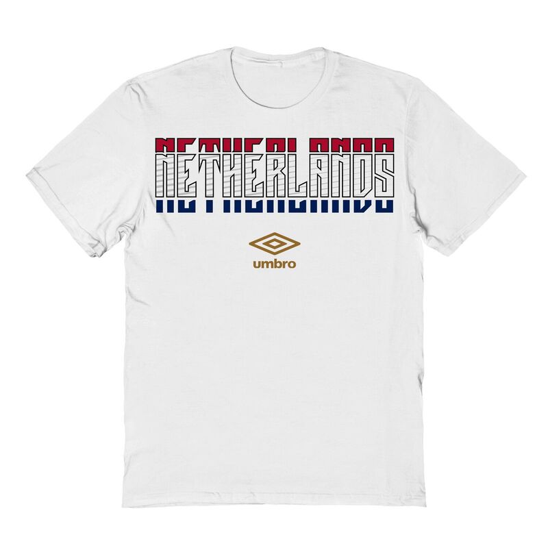 アンブロ メンズ トップス Tシャツ グラフィック Men's Umbro Netherlands Country Stack Graphic Tee White ホワイト｜ReVida 店