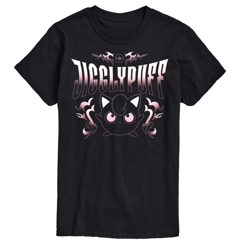 アニメキャラクター メンズ トップス Tシャツ グラフィック Licensed Character Men's Pokmon Jigglypuff Graphic Tee Black ブラック｜ReVida 店