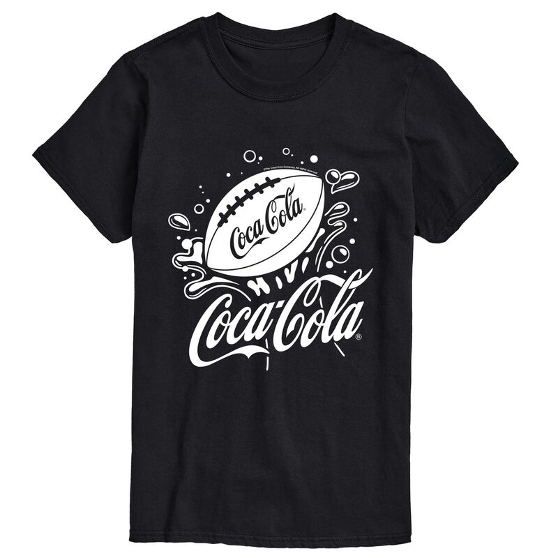 アニメキャラクター メンズ トップス Tシャツ グラフィック Licensed Character Men's Coca-Cola Football Splash Graphic Tee Black ブラック｜ReVida 店