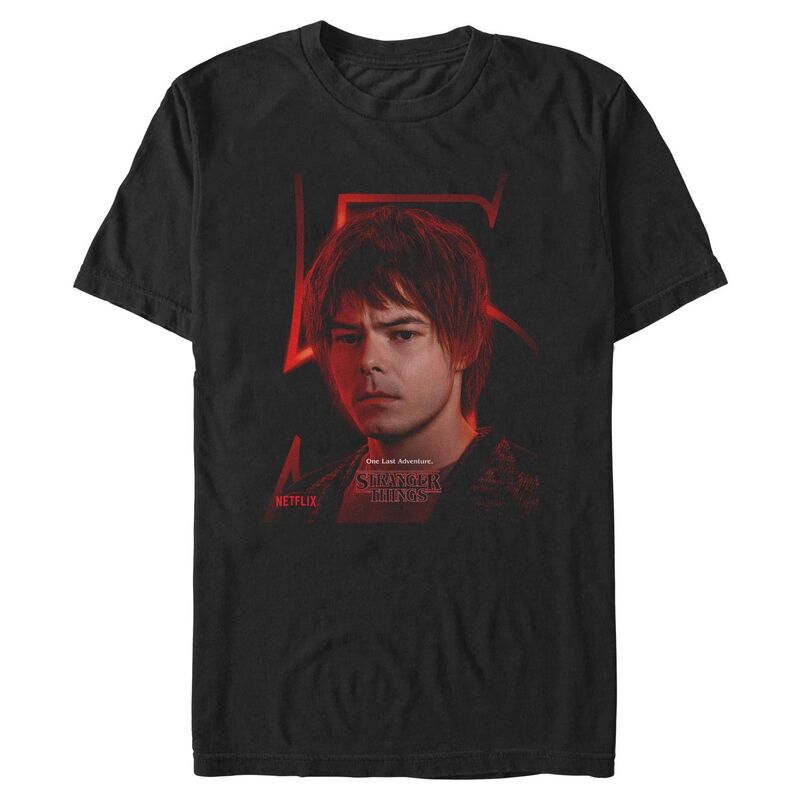アニメキャラクター メンズ トップス Tシャツ グラフィック Licensed Character Men'stranger Things Jonathan Graphic Tee Black ブラック｜ReVida 店