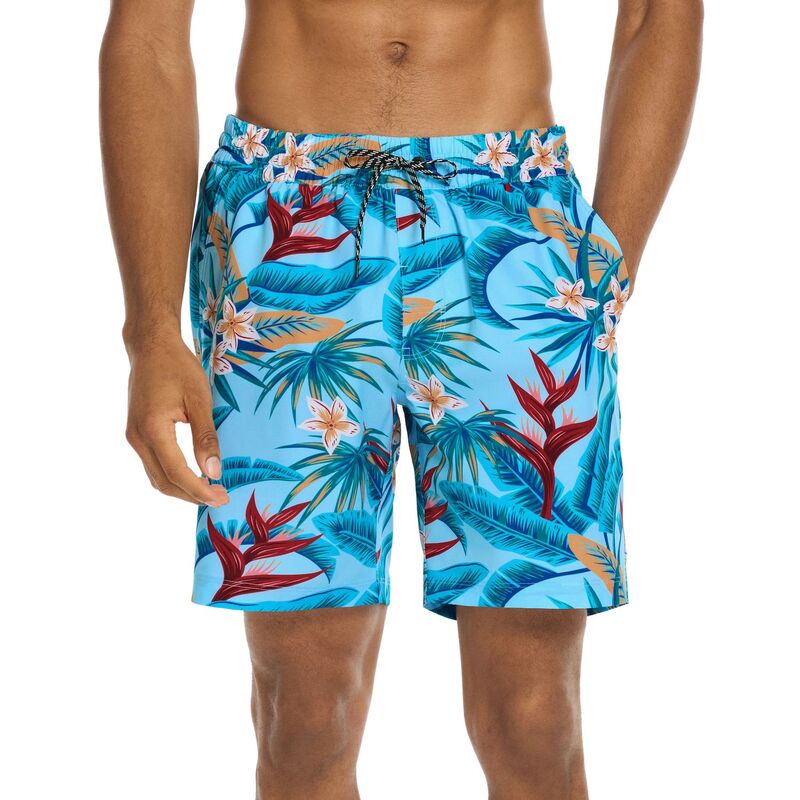 ハーレー メンズ 水着 ハーフパンツ・ショーツ プリント Men's Hurley 7.5-inch Printed Swim Trunks Blue Dream ブルー｜ReVida 店