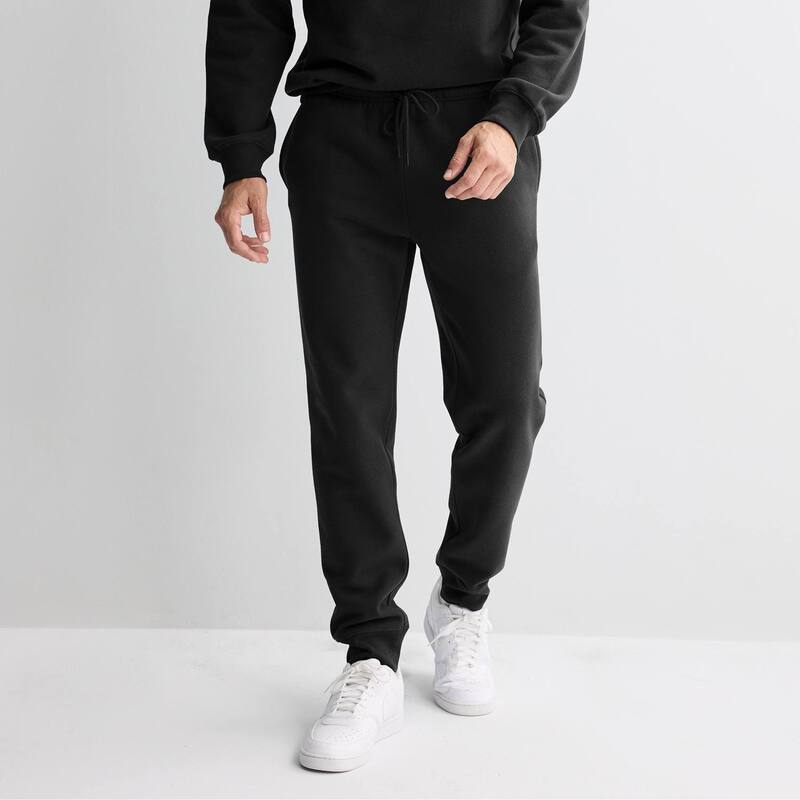 Tek Gear メンズ ボトムス カジュアルパンツ ジョガーパンツ フリース Men's Tek Gear Ultra Soft Fleece Joggers Mineral Black ブラック｜ReVida 店